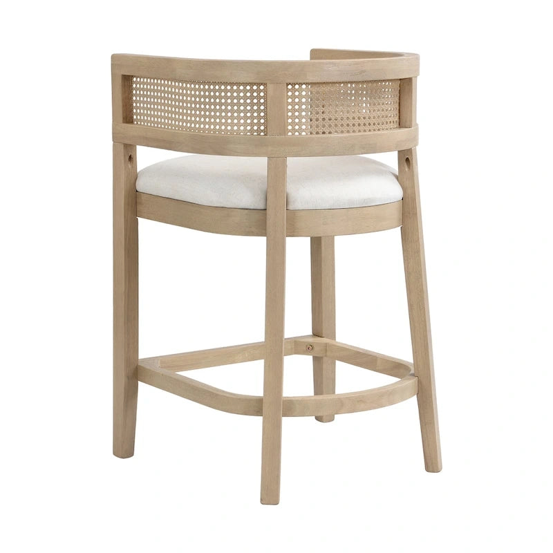Wood Counter Stool with Arms Set of 2