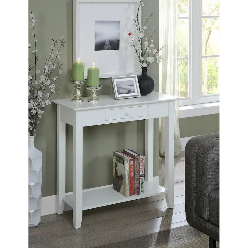 1 Drawer Hall Table with Shelf