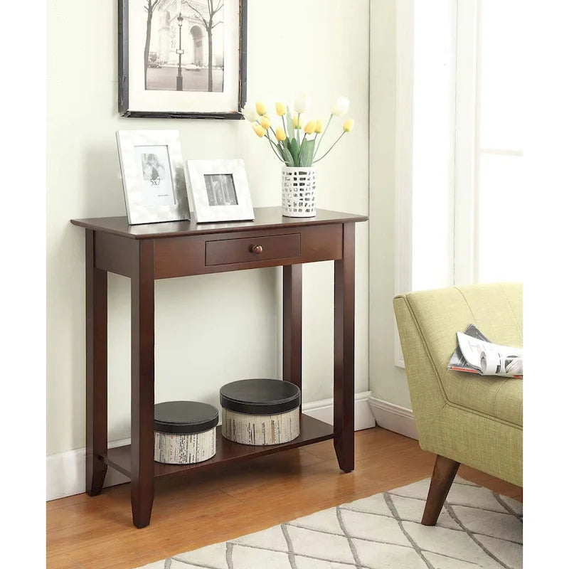 1 Drawer Hall Table with Shelf