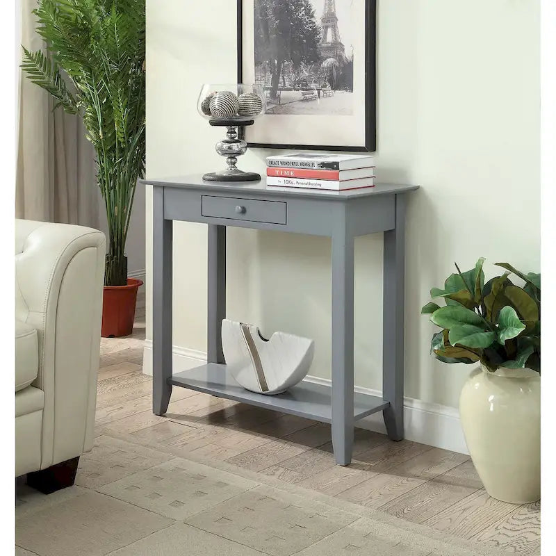 1 Drawer Hall Table with Shelf