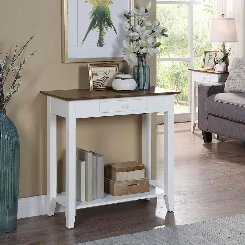 1 Drawer Hall Table with Shelf