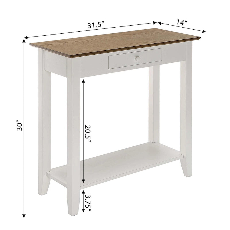 1 Drawer Hall Table with Shelf