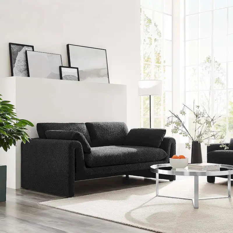 Boucle Fabric Sofa