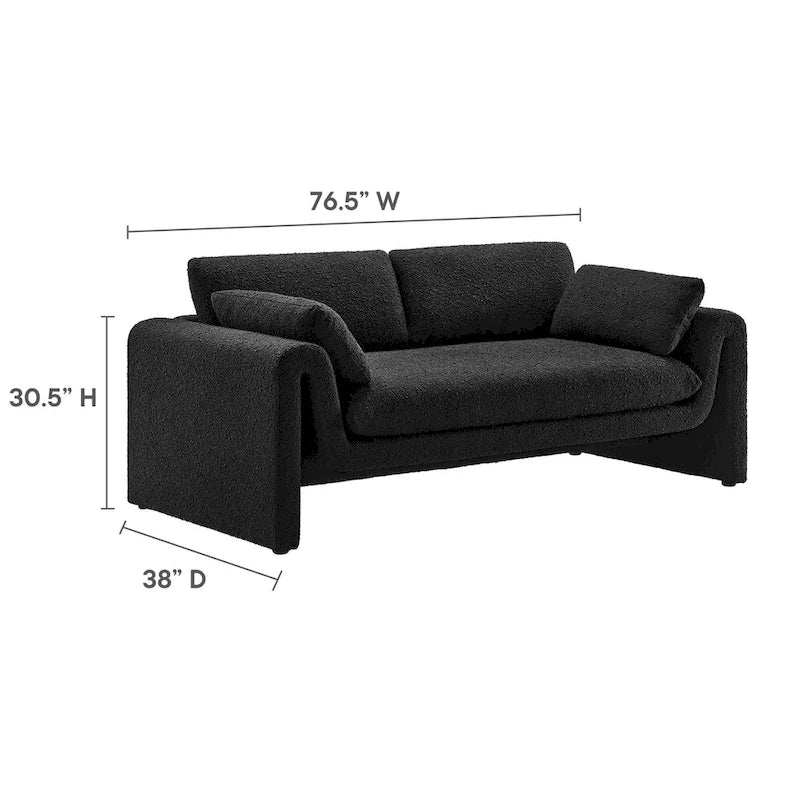 Boucle Fabric Sofa
