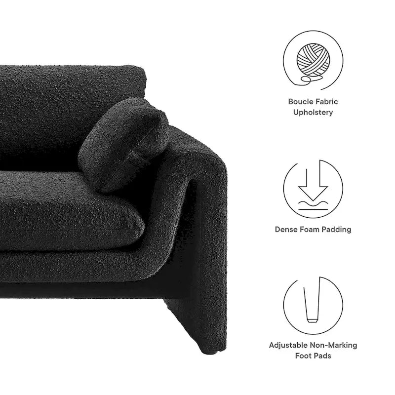 Boucle Fabric Sofa