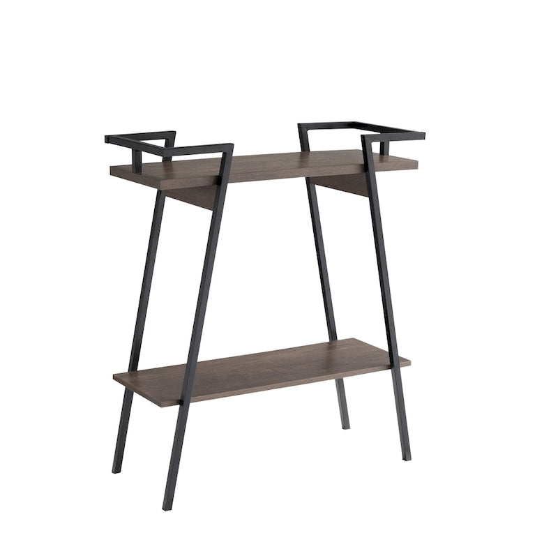 31-inch Metal Two-tier Console Table