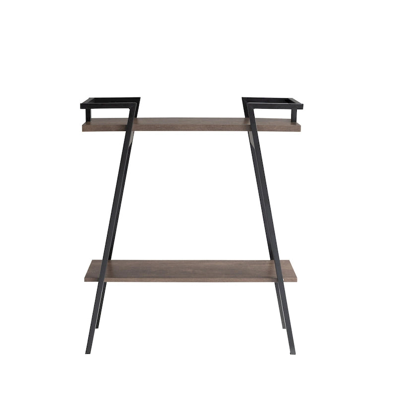 31-inch Metal Two-tier Console Table