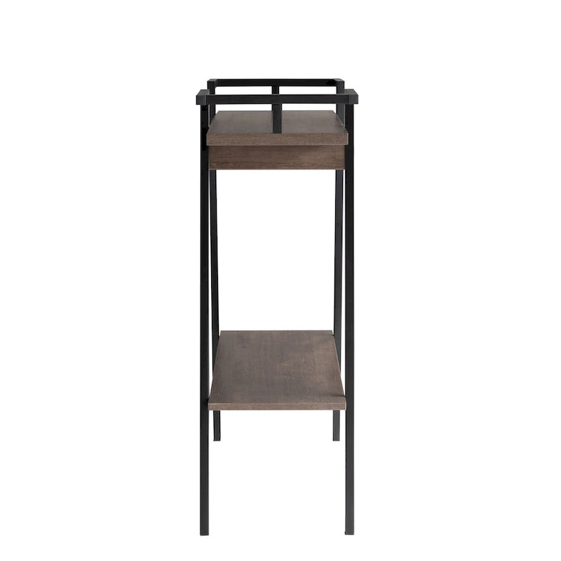 31-inch Metal Two-tier Console Table