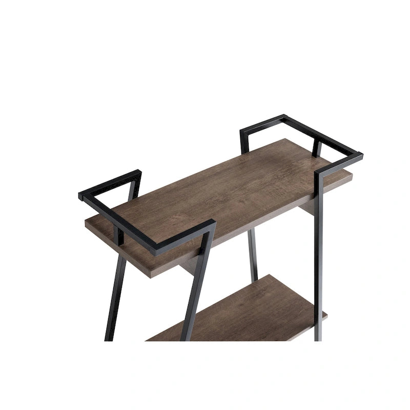 31-inch Metal Two-tier Console Table