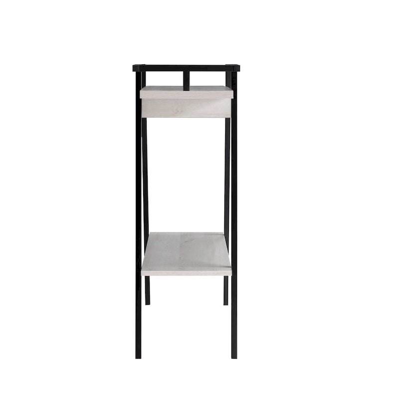 31-inch Metal Two-tier Console Table