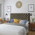 Adjustable Velvet Headboard by