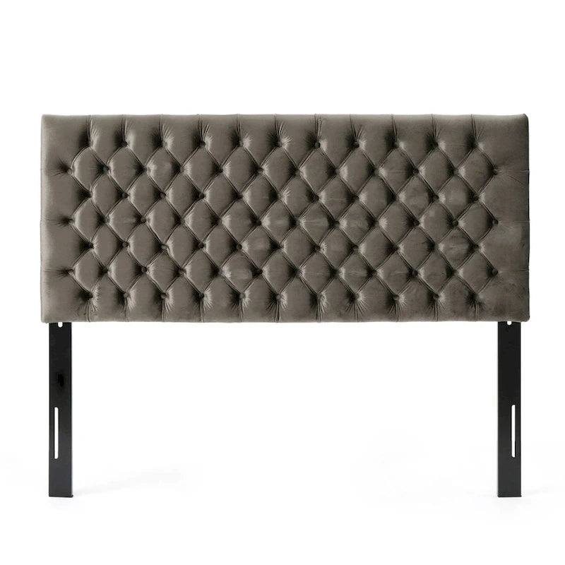 Adjustable Velvet Headboard by