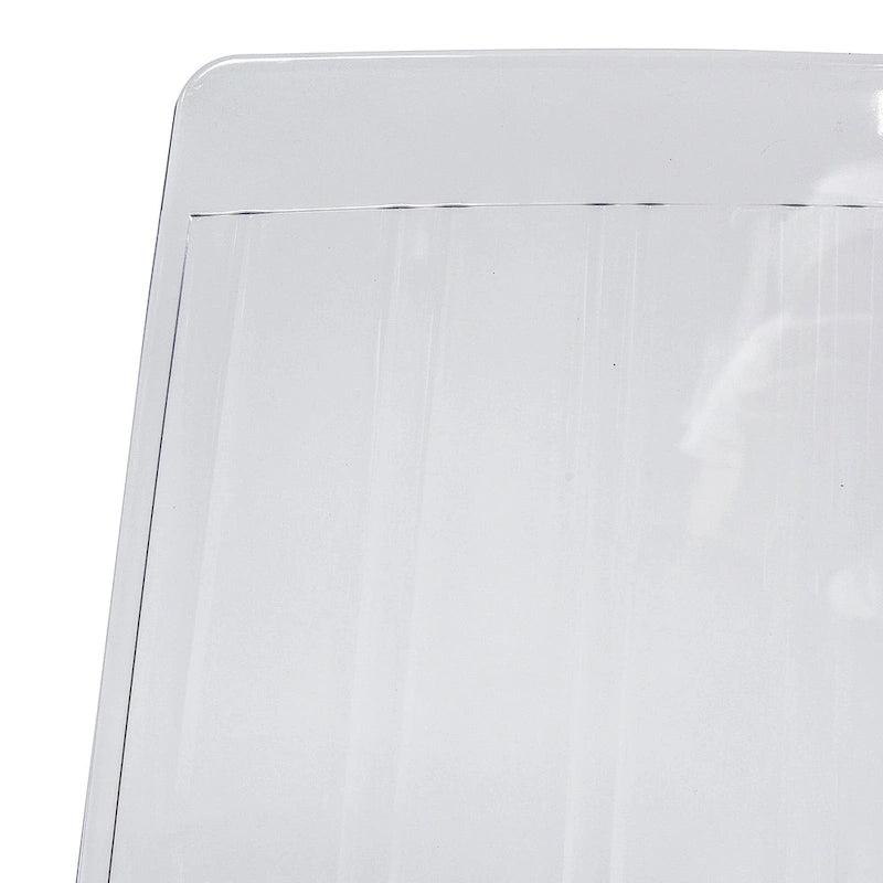 Acrylic Plastic Dining Chair Chrome Metal Legs Modern Transparent Accent Side Chair for Dining Room & Kitchen