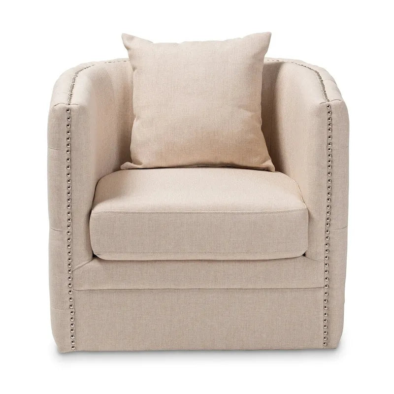 Contemporary Fabric Swivel Chair