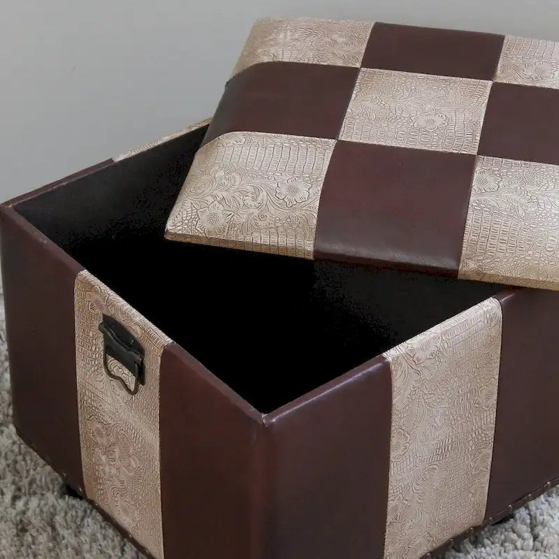 Square Storage Ottoman