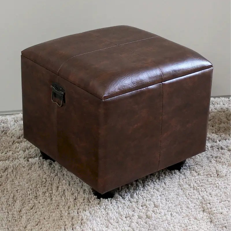 Square Storage Ottoman