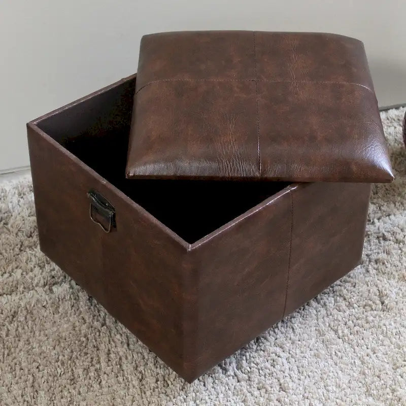 Square Storage Ottoman