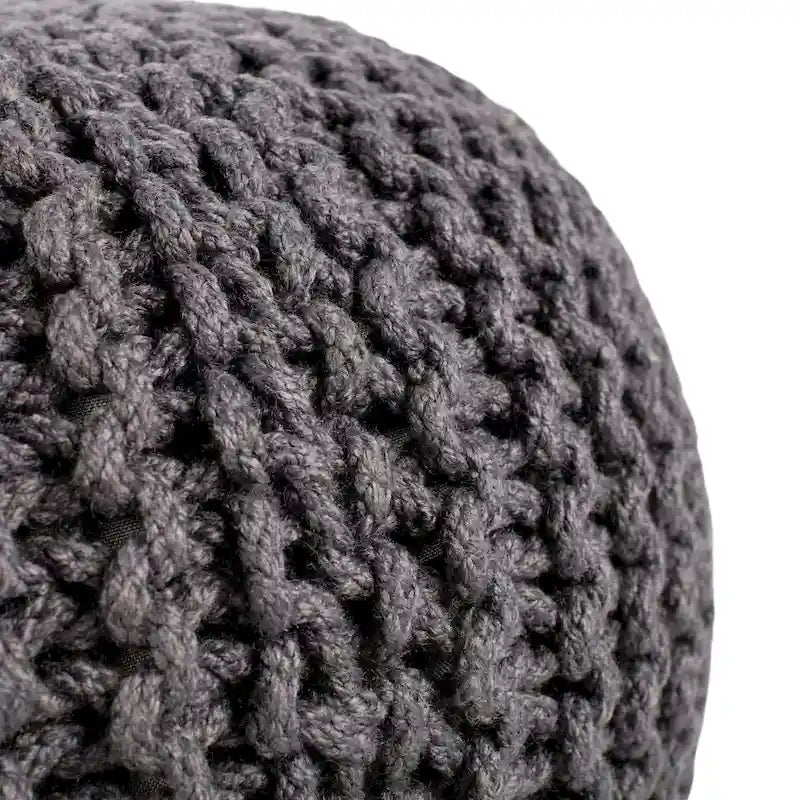 Indoor and Outdoor Round Pouf - 20X20X14