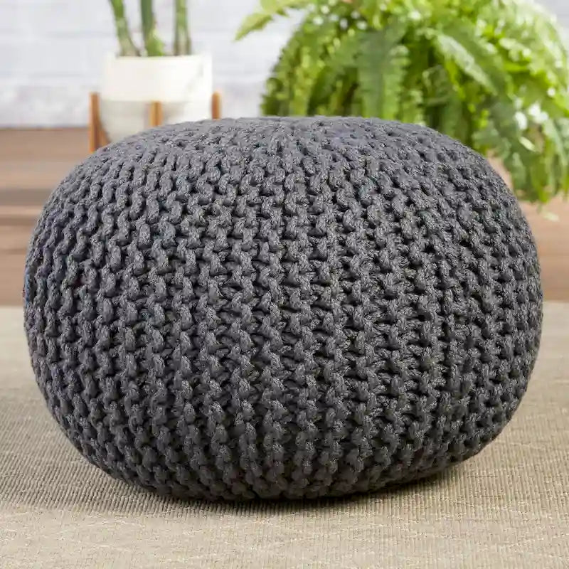 Indoor and Outdoor Round Pouf - 20X20X14