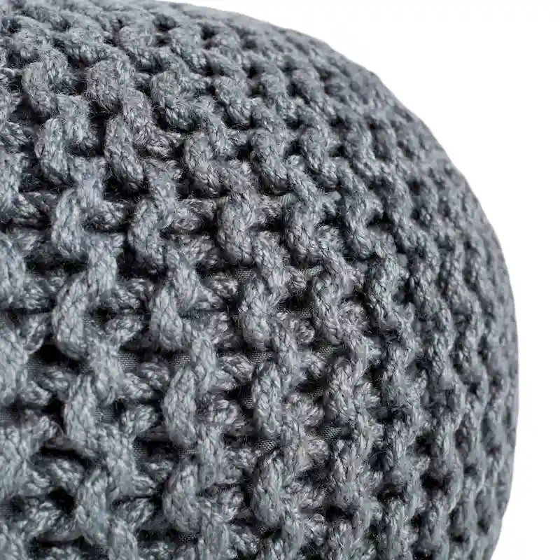 Indoor and Outdoor Round Pouf - 20X20X14