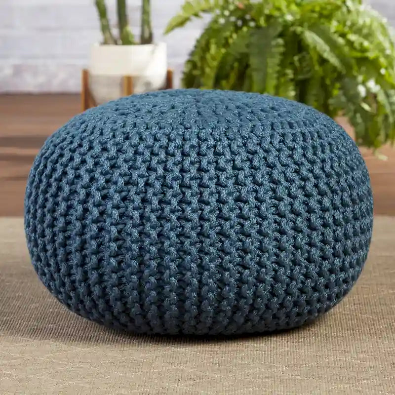 Indoor and Outdoor Round Pouf - 20X20X14