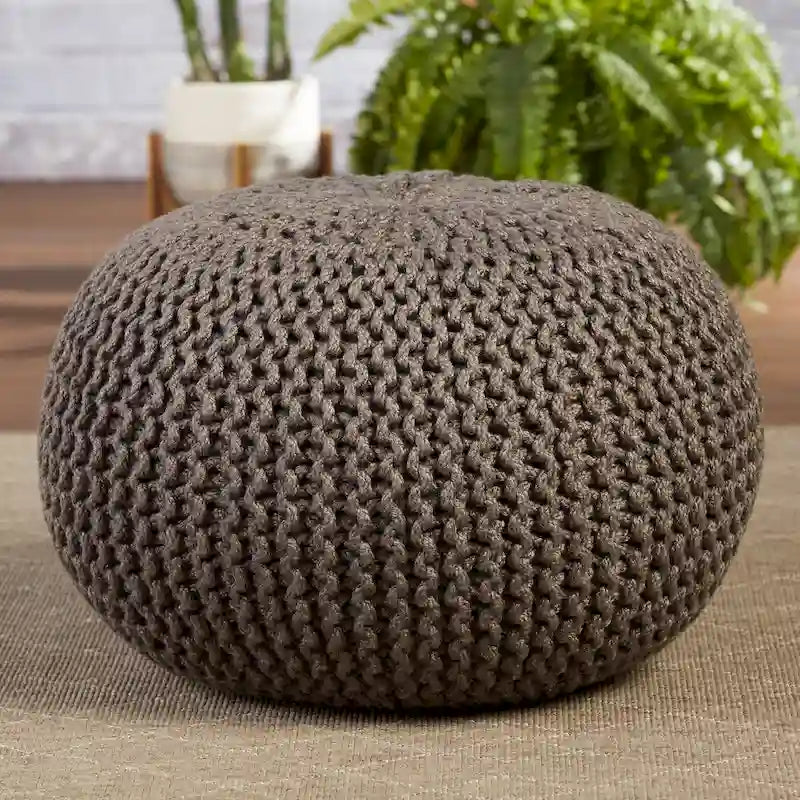 Indoor and Outdoor Round Pouf - 20X20X14