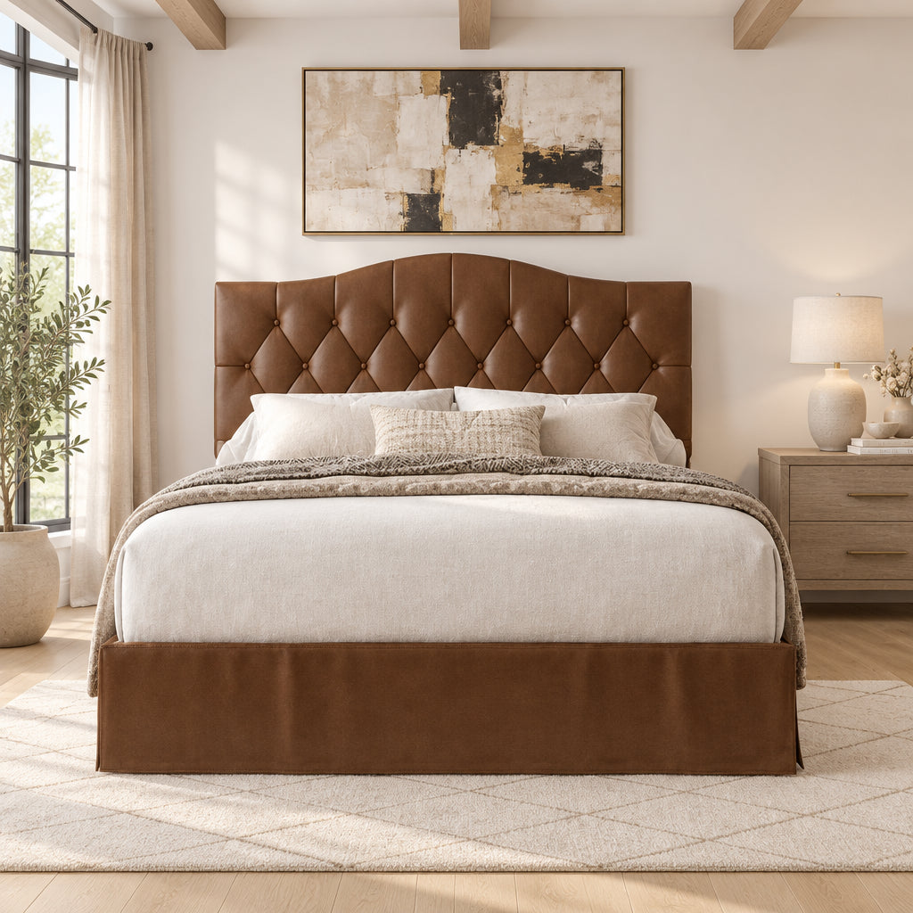 Tufted Upholstered Platform Bed