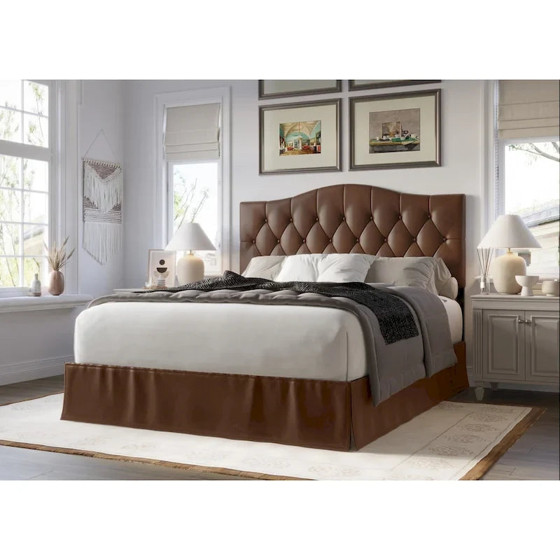 Tufted Upholstered Platform Bed