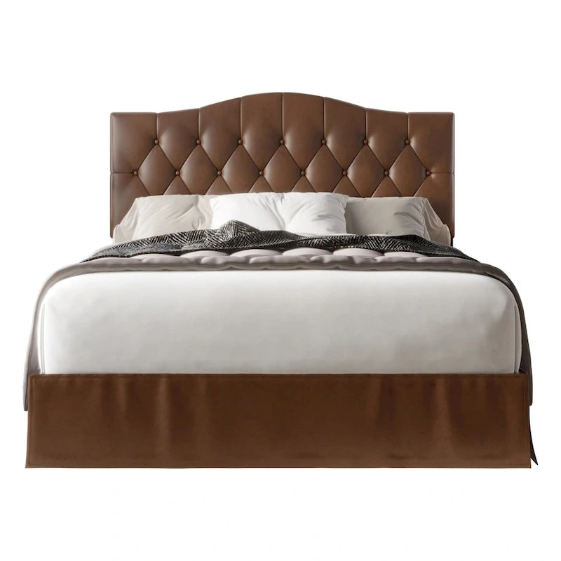 Tufted Upholstered Platform Bed