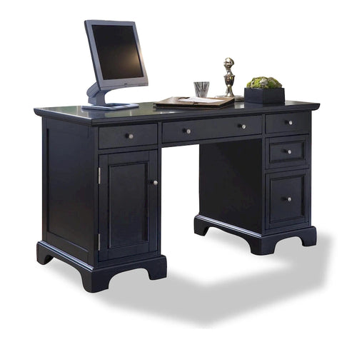 Black Pedestal Desk