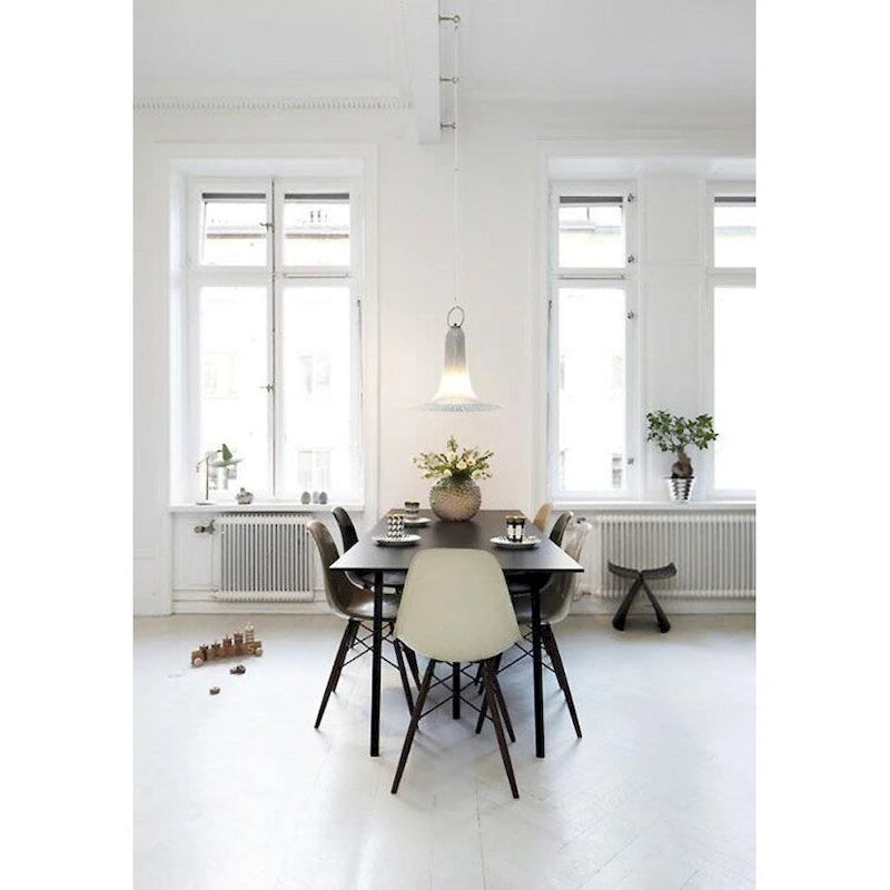 Set of 2 Modern Side Dining Chair Color With Dark Black Wood Legs For Kitchen Eiffel Dowel Work Office Restaurant