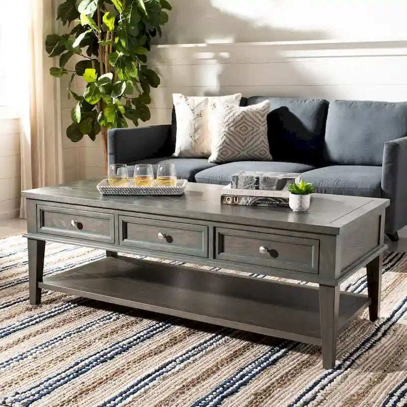 Sepia Traditional Rectangle Coffee Table - 54 x 23.6 x 19.3 - 54Wx24Dx19H