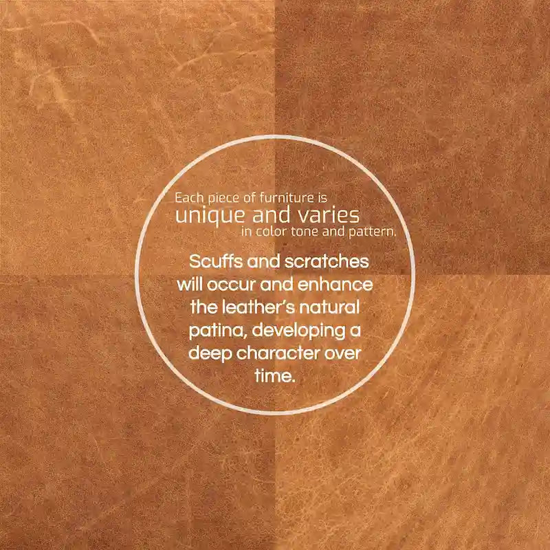93 Sofa in Cognac Tan - Full Grain Genuine Italian Leather
