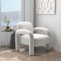 Mid-Century Modern Velvet Upholstered Accent Chair for Living Room