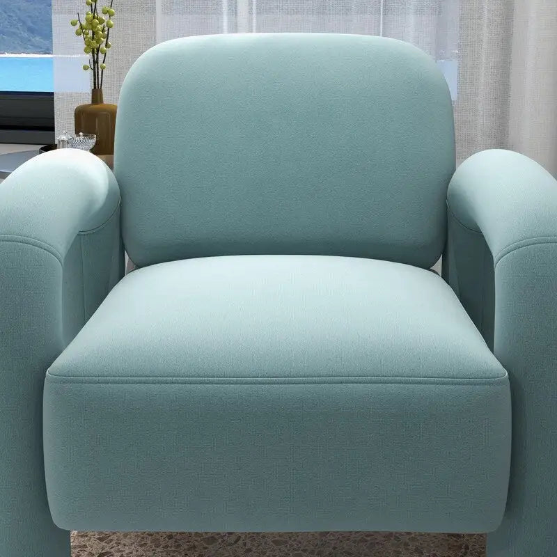 Mid-Century Modern Velvet Upholstered Accent Chair for Living Room