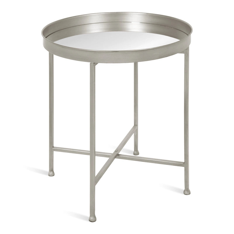 Round Metal Side Table - 18.25x18.25x22