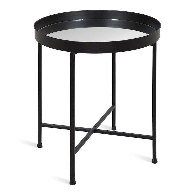 Round Metal Side Table - 18.25x18.25x22