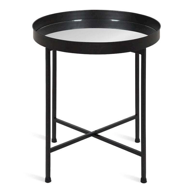 Round Metal Side Table - 18.25x18.25x22