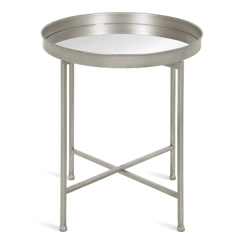 Round Metal Side Table - 18.25x18.25x22