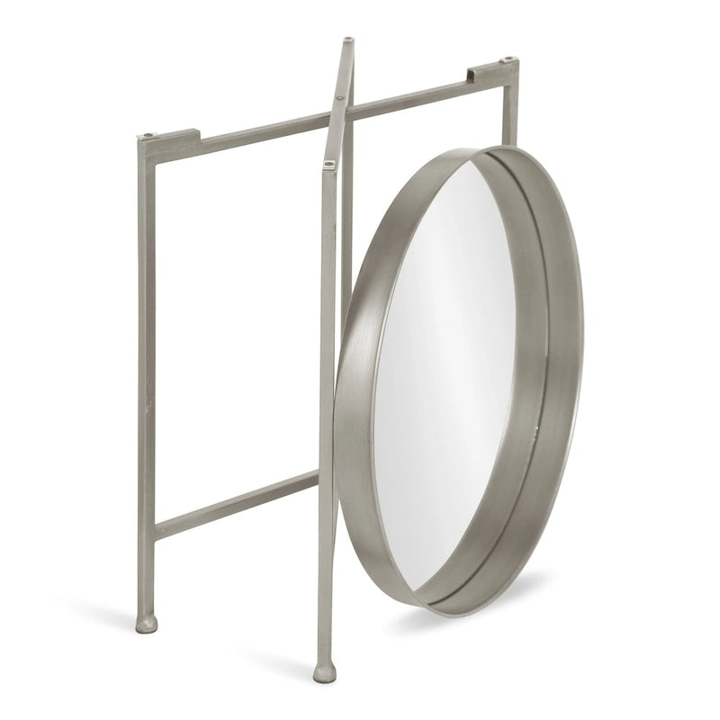 Round Metal Side Table - 18.25x18.25x22