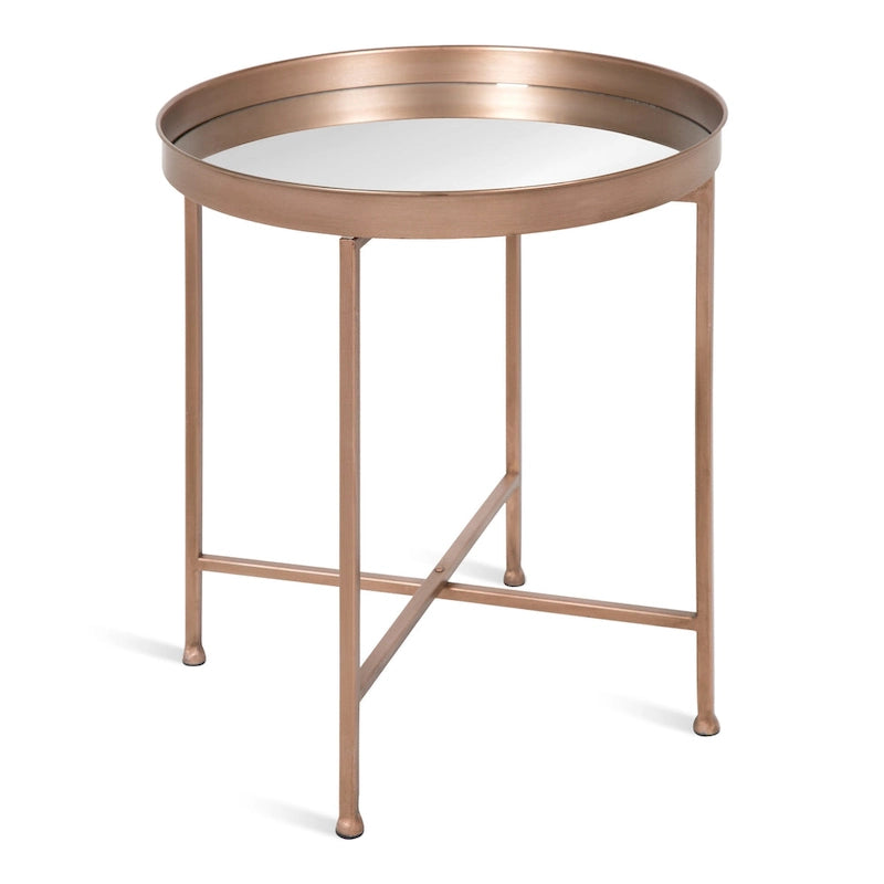 Round Metal Side Table - 18.25x18.25x22