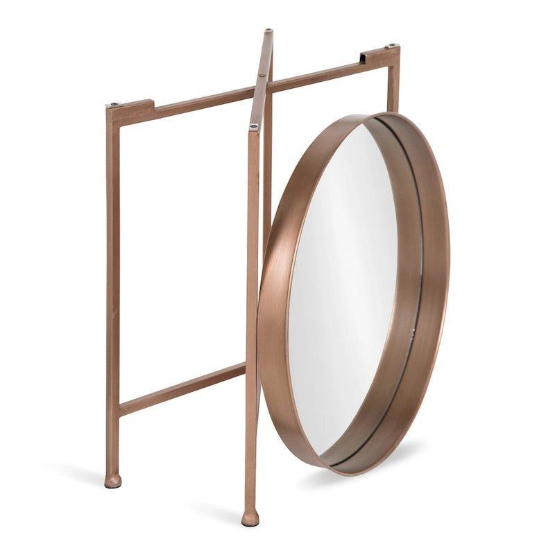 Round Metal Side Table - 18.25x18.25x22