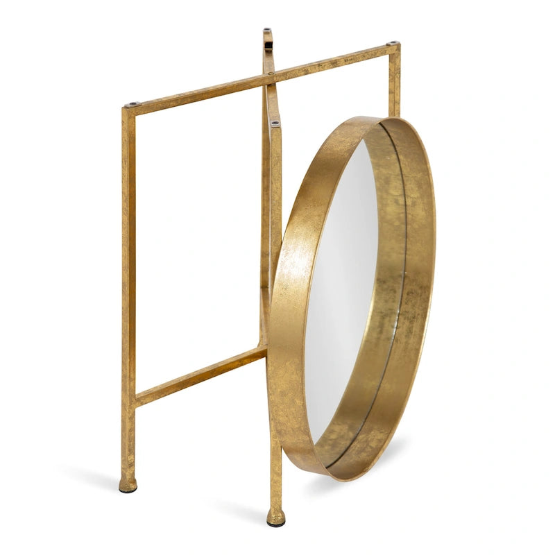 Round Metal Side Table - 18.25x18.25x22