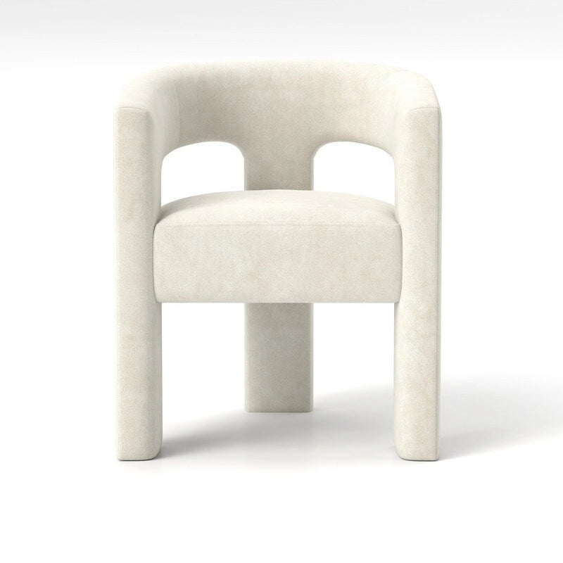 Modern Glam Velvet Upholstered Dining Chair, Open-Back Accent Chair Set of 4