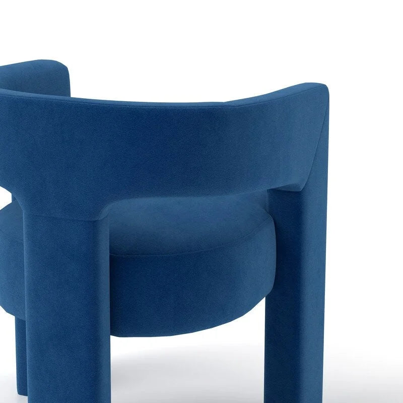 Modern Glam Velvet Upholstered Dining Chair, Open-Back Accent Chair Set of 4