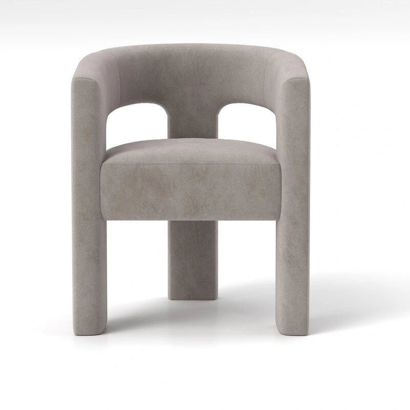 Modern Glam Velvet Upholstered Dining Chair, Open-Back Accent Chair Set of 4