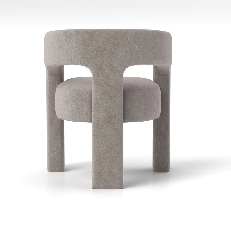 Modern Glam Velvet Upholstered Dining Chair, Open-Back Accent Chair Set of 4