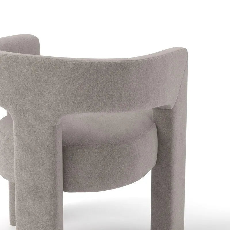Modern Glam Velvet Upholstered Dining Chair, Open-Back Accent Chair Set of 4