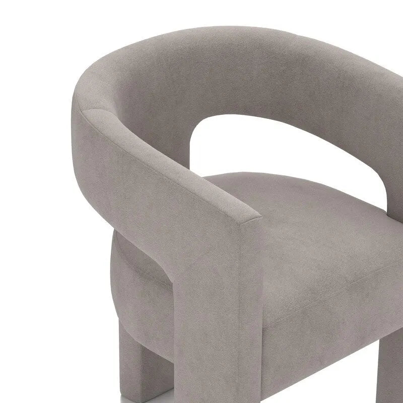 Modern Glam Velvet Upholstered Dining Chair, Open-Back Accent Chair Set of 4