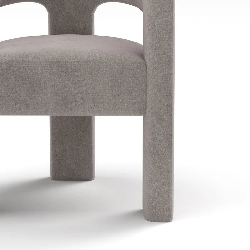 Modern Glam Velvet Upholstered Dining Chair, Open-Back Accent Chair Set of 4
